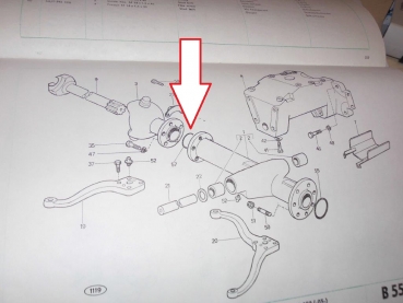 Dichtring in der Allrad Vorderachse UTB +  Fiat DT Modelle