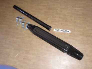 Auspuff emaille Schalldämpfer Traktor Fiat  innen 60mm L: 1,53 m z.B. 850 1000 1180 1300 90.90 100.90 ...