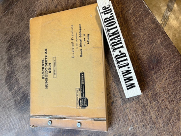 Klöckner Humboldt-Deutz AG Original Ersatzteil-Preisliste Deutz-Diesel-Schlepper F1L514/50