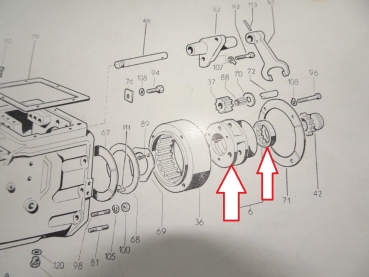 Gehäuse für Zahnrad im Untersetzer Getriebe UTB TIH Fiat