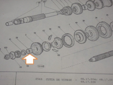 Buchse Ring innen für Zahrad Getriebe passend für UTB Ford New Holland Case Fiat 540 640 55.46 65.46 70.56...