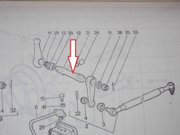 Lenkwelle achse TIH 445