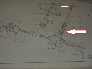 Schrägrollenlager f. Lenkgetriebe TIH + UTB