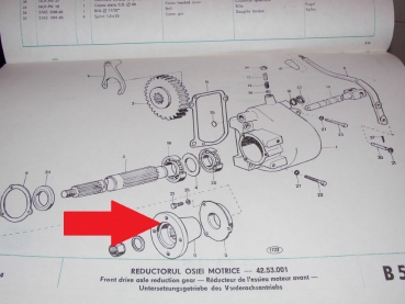 Flansch für Kardanwelle am Allradgetriebe DT Fiat + UTB