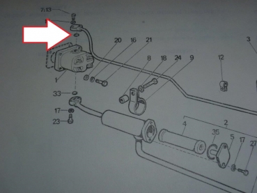 Dichtung O-Ring Hydraulikpumpe oben UTB Fiat