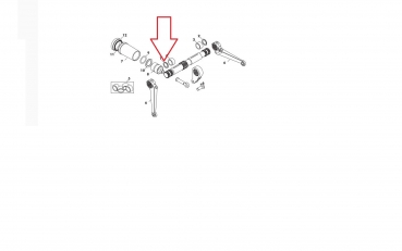 O Ring für Welle vom Kraftheber klein Fiat + UTB