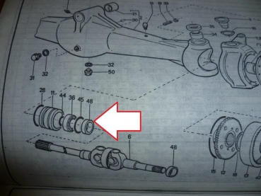 Simering klein Allrad Vorderachse UTB Fiat DTC 302 445 550 640