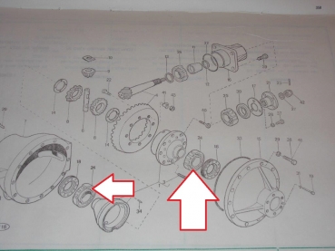 Kegelrollenlager UTB Traktor Fiat DT Allrad Vorderachse