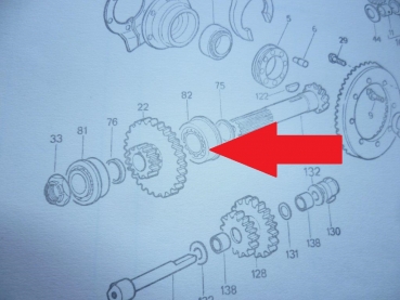 Kugellager mit Bund Antriebswelle Differenzial UTB TIH Fiat 32309GS