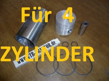4x Kolben Satz UTB 550 , ARO + Fiat 95,0 mm