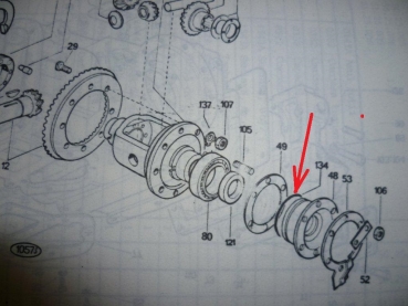 O- Ring  für Differenzial Abdichtung TIH + UTB + Fiat