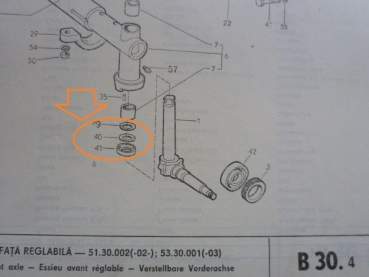 Scheiben Satz Gleitlager Achsschenkel UTB