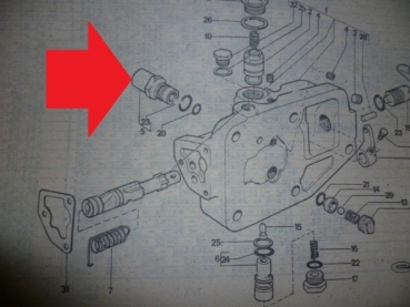 Ventil Hydraulik UTB Fiat 200 bar