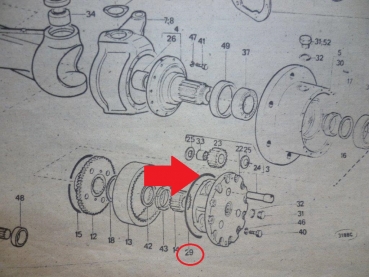 O Ring für Allrad Vorderachse Fiat + UTB 302
