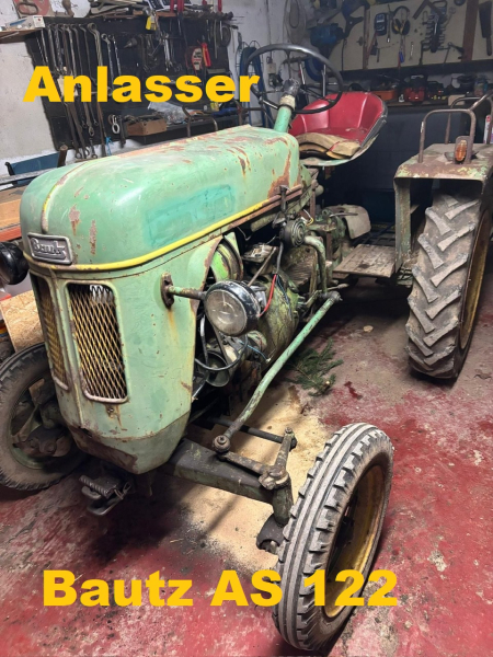 Anlasser Getriebeanlasser Bautz AS122- AS 122 B mit MWM Motor AKD 122 E