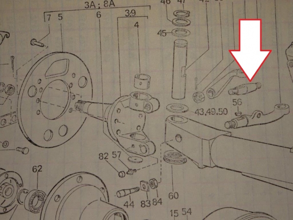 Bolzen mit Konus Hinterachse TIH 445