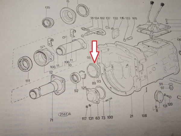 O ring Getriebe eingang Fiat UTB 550 640