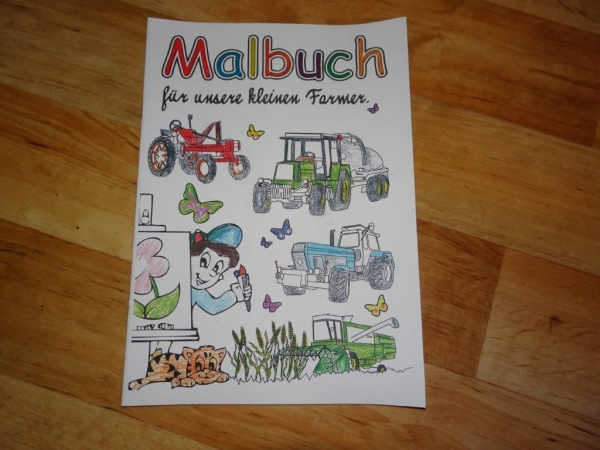 Großes Malbuch DDR Traktor Schlepper RS09 Famulus ZT323 D4K Mähdrescher Bagger