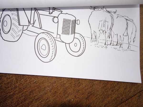 Großes Malbuch DDR Traktor Schlepper RS09 Famulus ZT323 D4K Mähdrescher Bagger