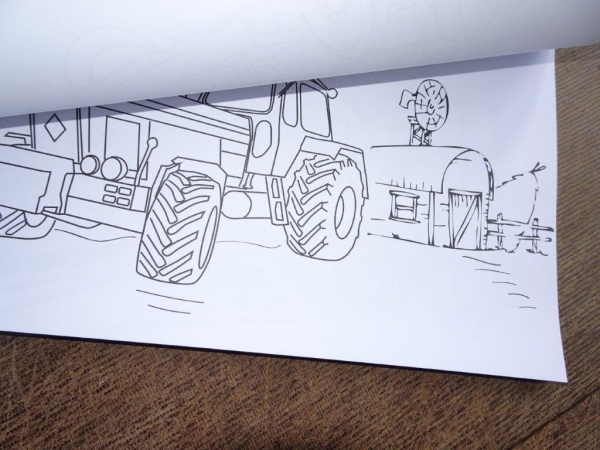 Großes Malbuch DDR Traktor Schlepper RS09 Famulus ZT323 D4K Mähdrescher Bagger