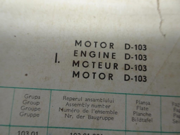 Ersatzteilkatalog Utos 650 und 651 original Altbestand