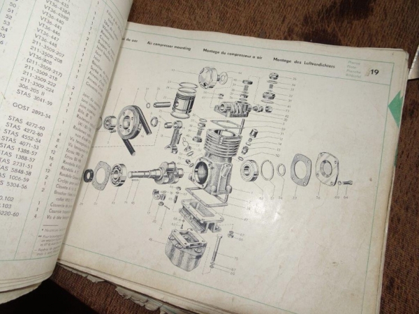 Ersatzteilkatalog Utos 650 und 651 original Altbestand