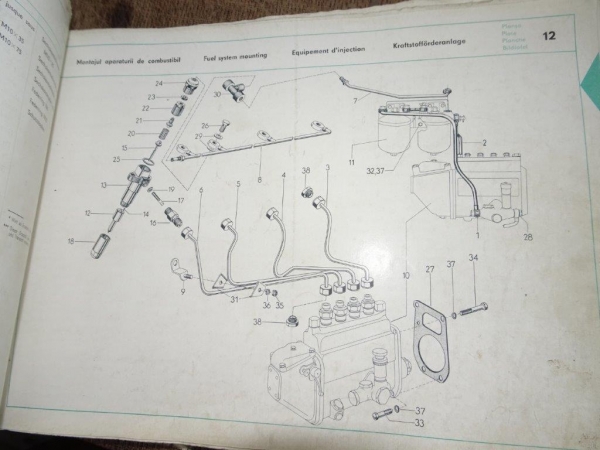 Ersatzteilkatalog Utos 650 und 651 original Altbestand