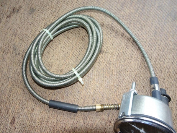 Fernthermometer Temperaturanzeige 2,5 meter Länge mit Beleuchtung Wasser Temperatur schwarz