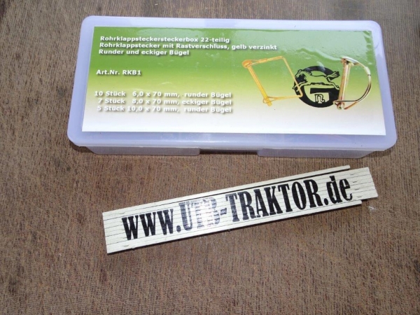 Sortiment Rohrklappstecker 22 stück in Box