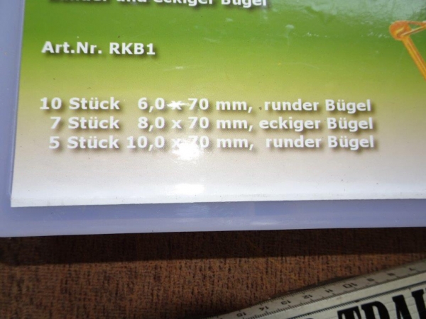 Sortiment Rohrklappstecker 22 stück in Box