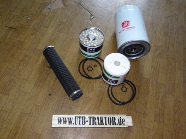 Filter Set UTB + Fiat 1 x Ölfilter lang 2 x Dieselfilter 1x Hydraulikfilter