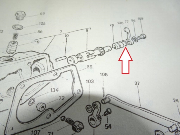 O ring im Kopf Hydraulik Kraftheber Verstellhebel UTB + Fiat