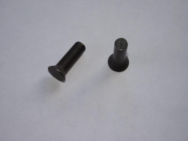 20 Stück Senknieten DIN 661 Stahl blank 6x20 mm Gesamtlänge