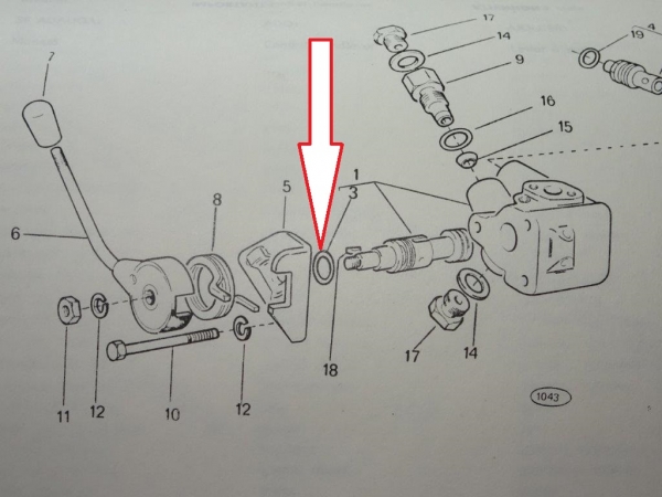Dichtung O Ring Hydraulik im Zusatzsteuerventil UTB Fiat