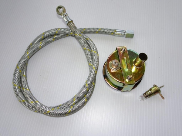 Öldruckmanometer + Leitung GT 124 mit Ringöse 10mm