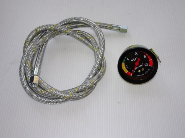 Öldruckmanometer + Leitung RS09 mit Beleuchtung