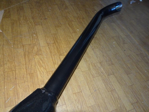 Auspuff lang  für TIH+UTB + Fiat Emaille 113 cm