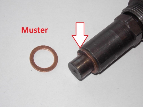 Dichtung Kupfer für Einspritzdüse Fiat 415 415DT mit Motor 615