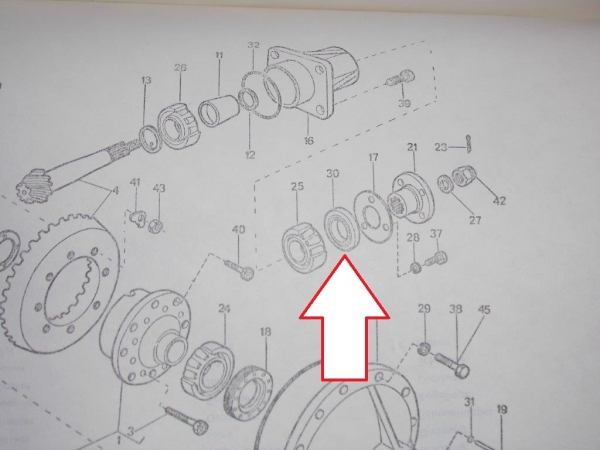 Simering Eingang Flansch Kardanwelle in der Vorderachse UTB + Fiat DT Modelle