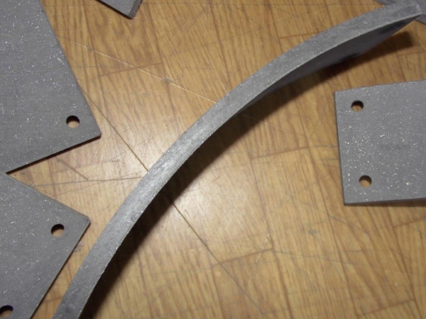 6 Stück Bremsbelag Traktor Fiat 450 - 480 mit 50 mm breite