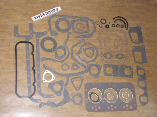 Motor Dichtsatz Traktor Fiat 450 460 470 für 95 mm Kolben mit verstärkter Kopfdichtung + Ventildeckeldichtung mit Nut