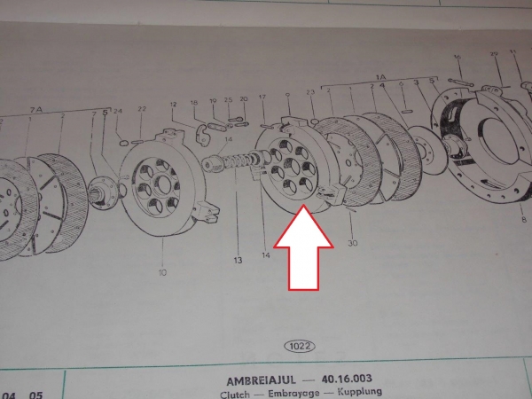 Druckplatte Kupplungsautomat UTB 300 302 445 TIH