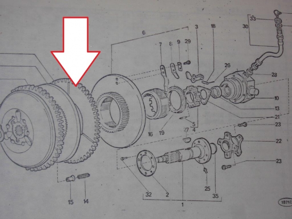 Kupplungsscheibe / Belag Fahrkupplung Raupe UTB SV445
