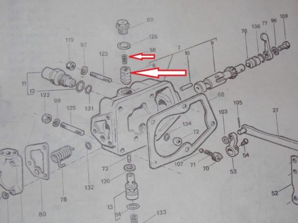 Ventil für Hydraulikblock UTB Fiat