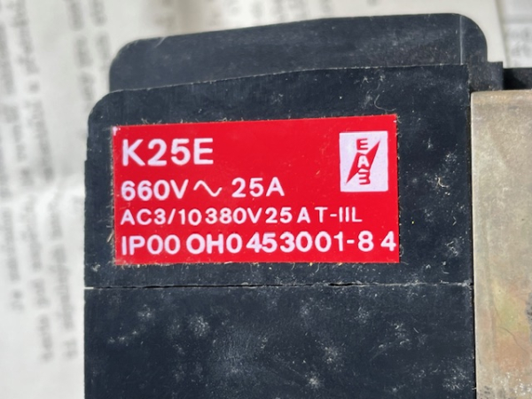 DDR / VEB Luftschütz/ Schaltschütz K25E