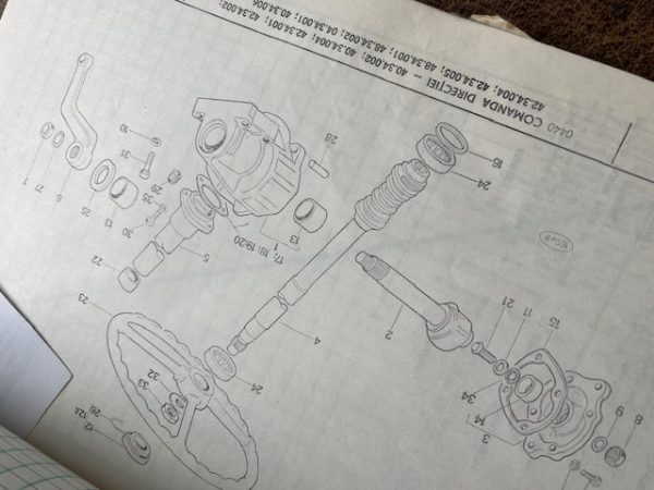 Ersatzteilkatalog UTB 550 IF original Teil für Frontlader Kabine Servolenkung stark gebraucht