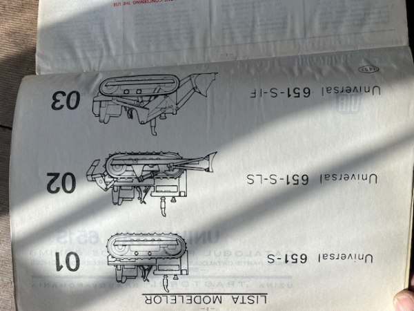 Ersatzteilkatalog Raupe UTB 651-S Universal original katalog Top Zustand