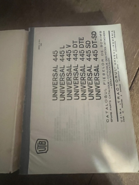 Großer Ersatzteilkatalog UTB 445 L V DT DTE Sd DT-SD Allrad 4x4 Fiat R450 original