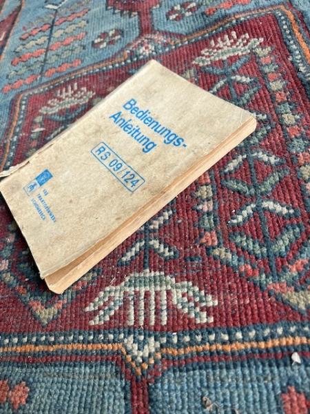 Bedienungsanleitung RS09/124 original aus DDR zeiten