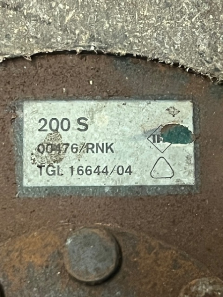 Kupplungsscheibe DDR Bestand 200 mm 00476/ RNK 200S TGL 16644/04